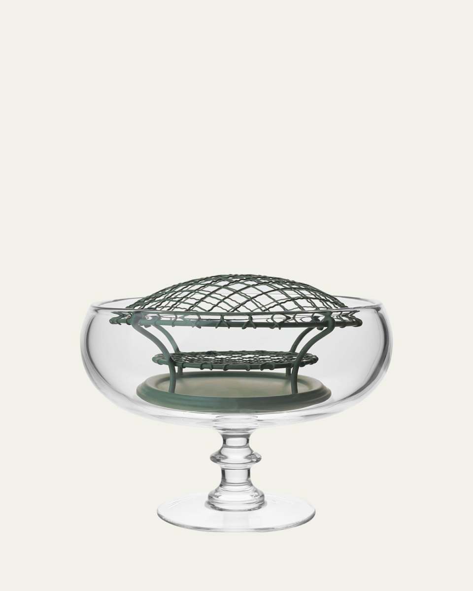 Classic Footed Rose Bowl & Wire